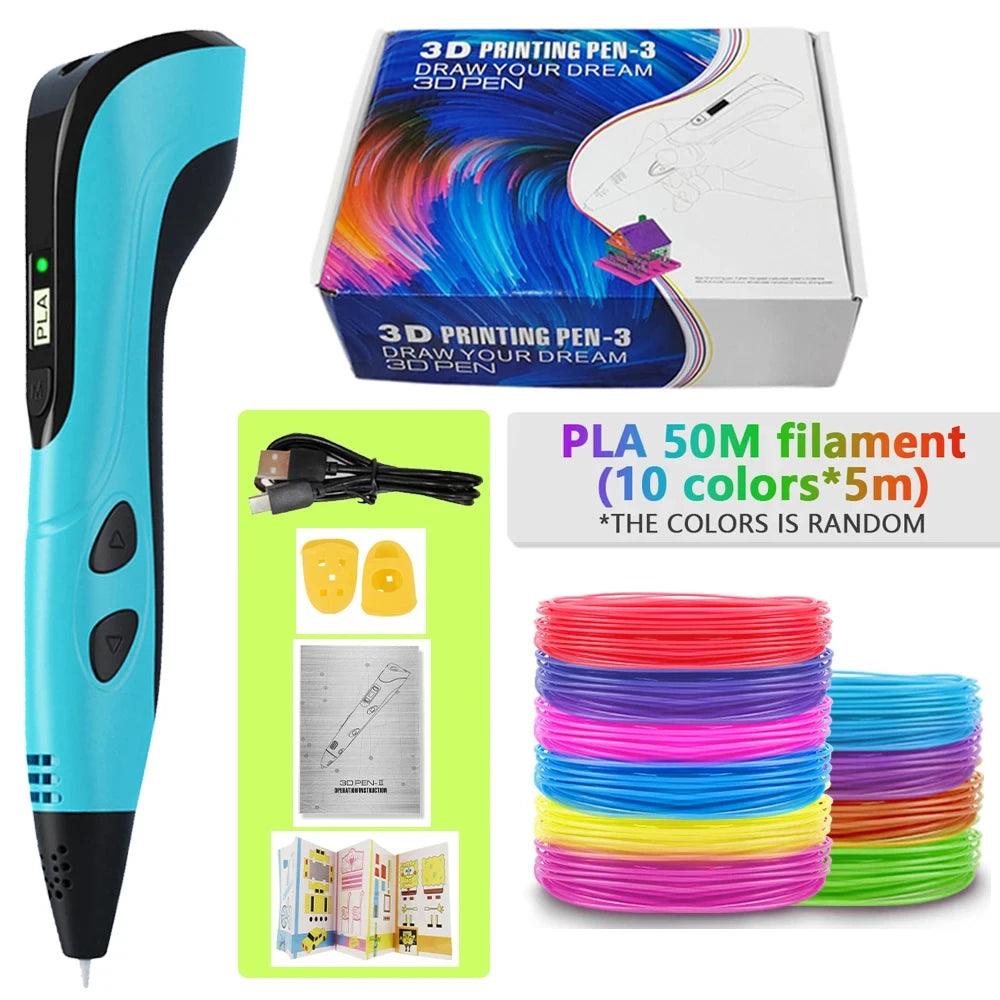 Lapiz 3D con filamentos